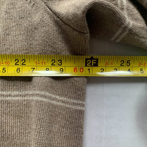 Share Banana Republic VNeck Striped Sweater Mens Size XL Silk Cotton Cashmere Ne - Picture 9 of 10